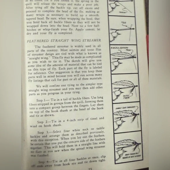 Vintage Fly Fishing Handbook: Practical Flies And Their Construction 1966 - Picture 6 of 8